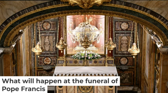 A side altar with reliquary at the St. Mary Major Basilica in Rome. Pope Francis has chosen to be buried in that basilica. Photo by Alberto Pizzoli/AFP via Getty Images